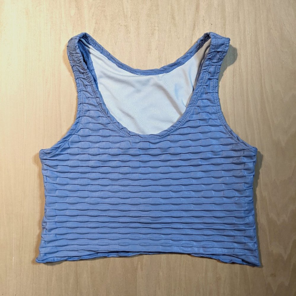 Booty by Brabants Chrome Cropped Tank Lavender  *NEW WITHOUT TAGS*